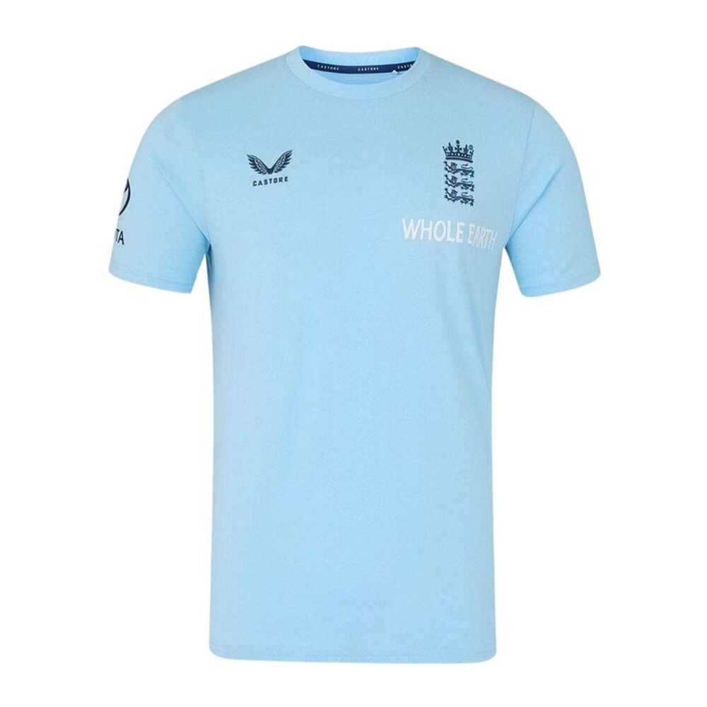 Castore Mens 2026/2027 England Cricket T-Shirt / Air Blue